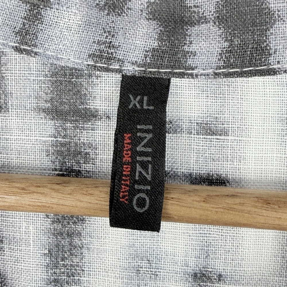 Inizio Made In Italy NAVY 100% Linen Women's Jacket Full Zip Lagonlook Size XL - Picture 5 of 15